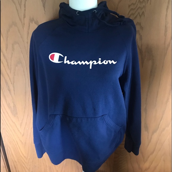 Navy Blue Champion Sweatshirt - Picture 1 of 2